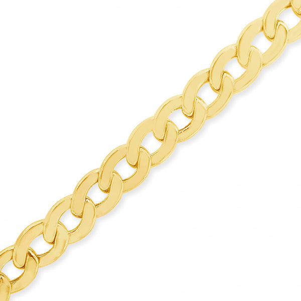 10K Yellow Gold Hollow  Cuban Link 22" Chain