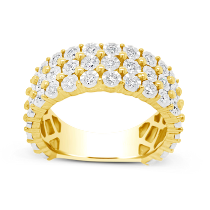 Diamond Ring 1 CTW Round Cut 10K Yellow Gold
