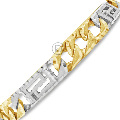 10K Gold Two-Tone Versace Design Bracelet