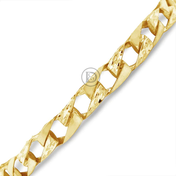 10K Gold Cuban Link Bracelet w/ Lazor Cuts