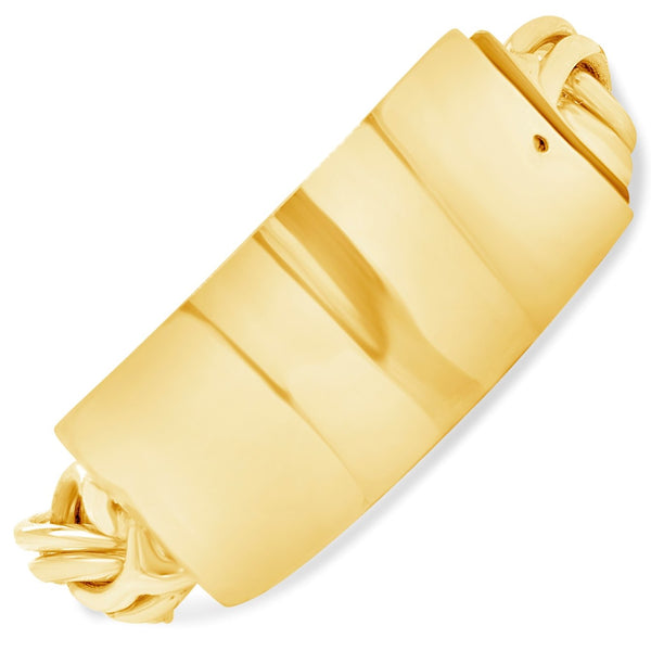 10k Yellow Gold Chino Link ID Bracelet