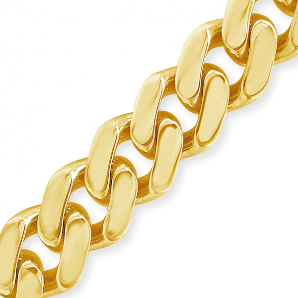 10K Yellow Gold  Hollow Miami Cuban 22" Chain