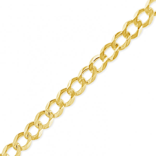 10K Yellow Gold Solid  Cuban Link 16" Chain