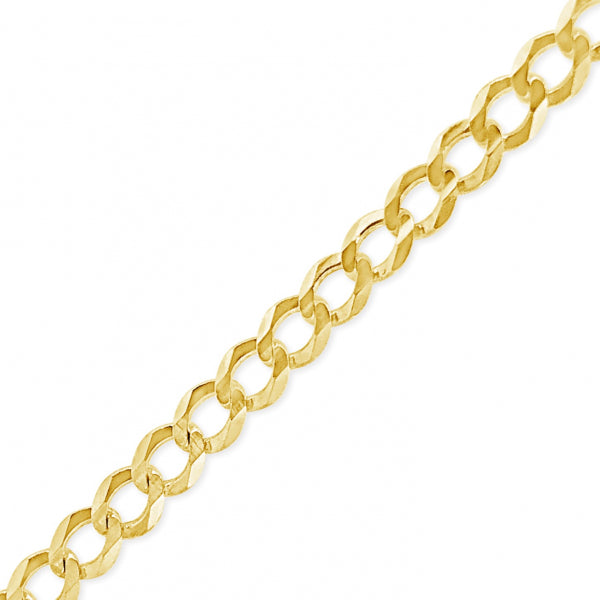 10K Yellow Gold Solid Cuban Link 16" Chain