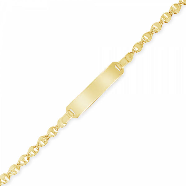 18K Gold Fancy Link Bracelet 4.1mm [BRC3A145] | USA Jewels