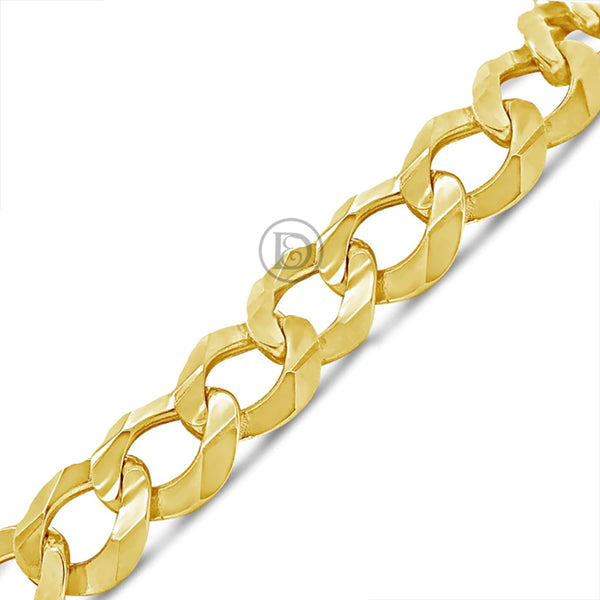 10K Yellow Gold Solid Cuban Link Bracelet