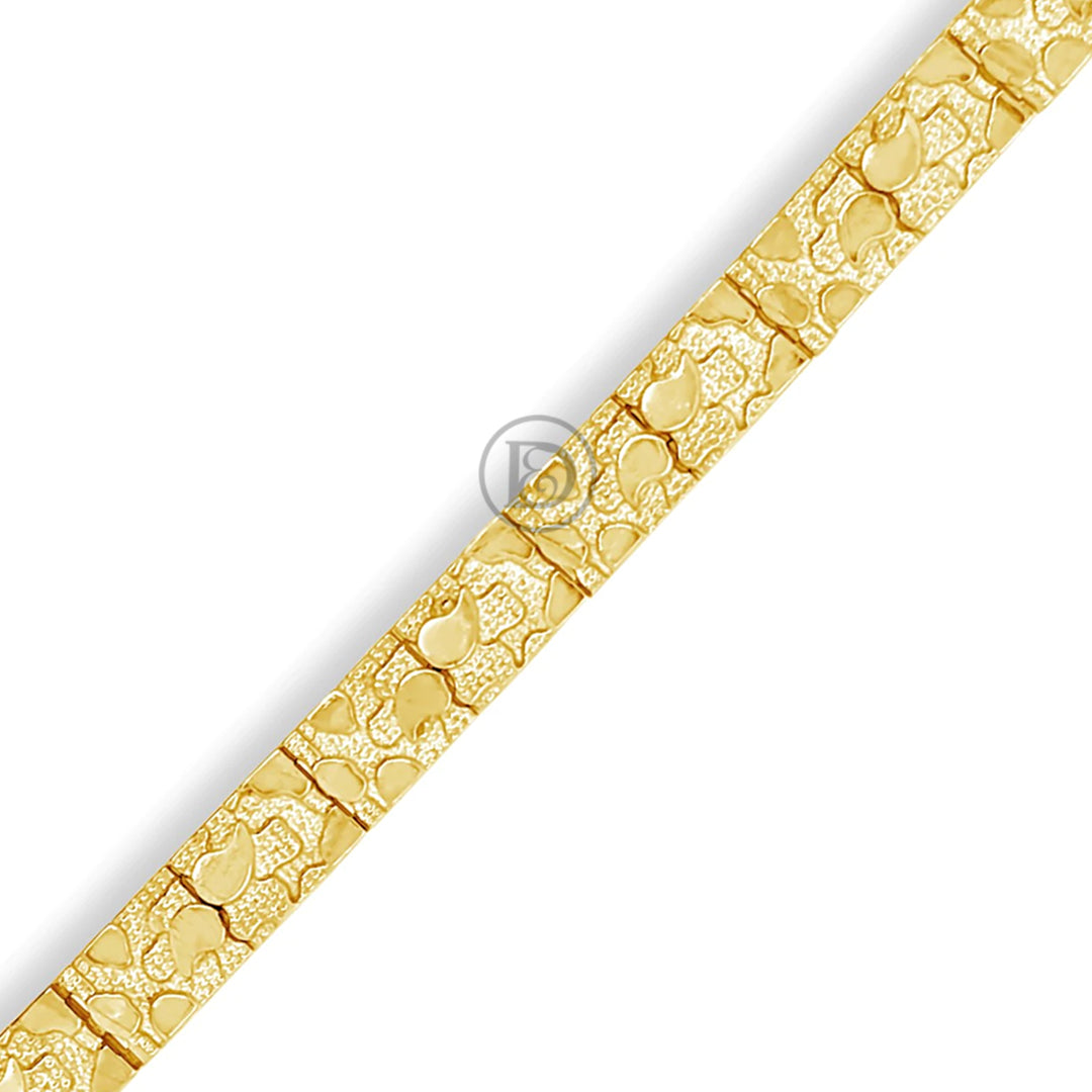 10K Gold Nugget Bracelet
