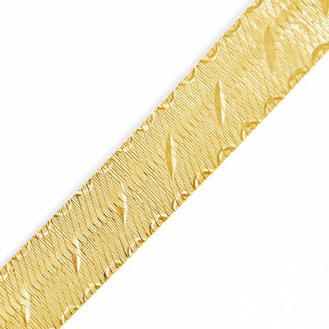 10K Yellow Gold Herringbone Link 16" Chain
