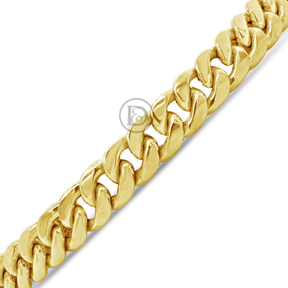 10K Yellow Gold Hollow Miami Cuban Bracelet