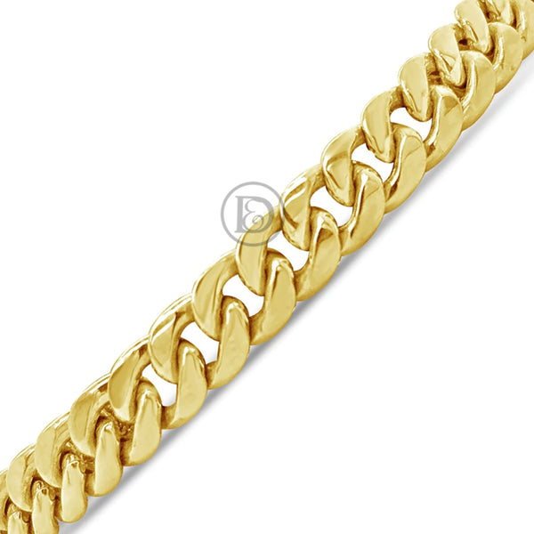 10K Yellow Gold Hollow Miami Cuban Bracelet