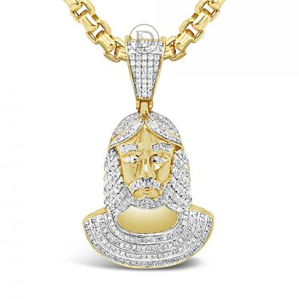 Diamond Pendant .75 CTW Round Cut 10K Yellow Gold