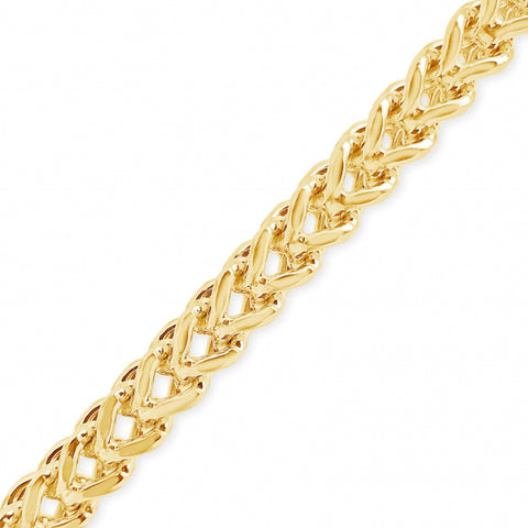 10K Yellow Gold Semi Solid  Franco Link 20" Chain