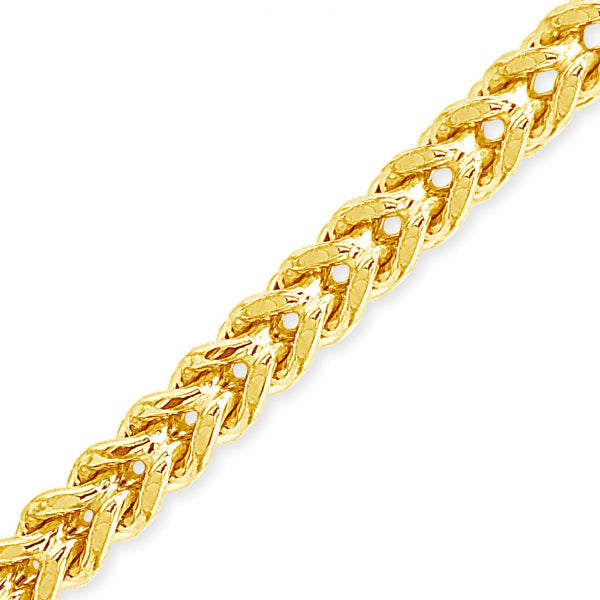10K Yellow Gold Semi Solid  Franco Chain