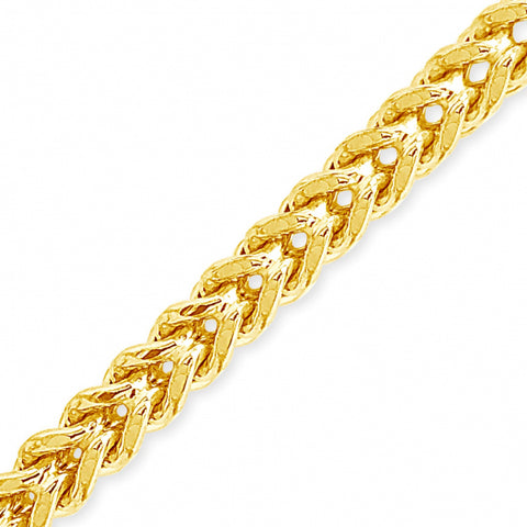 10K Yellow Gold Semi Solid  Franco Chain