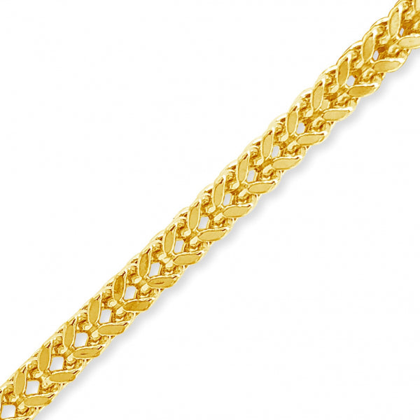 10K yellow Gold Semi Solid  Franco Chain