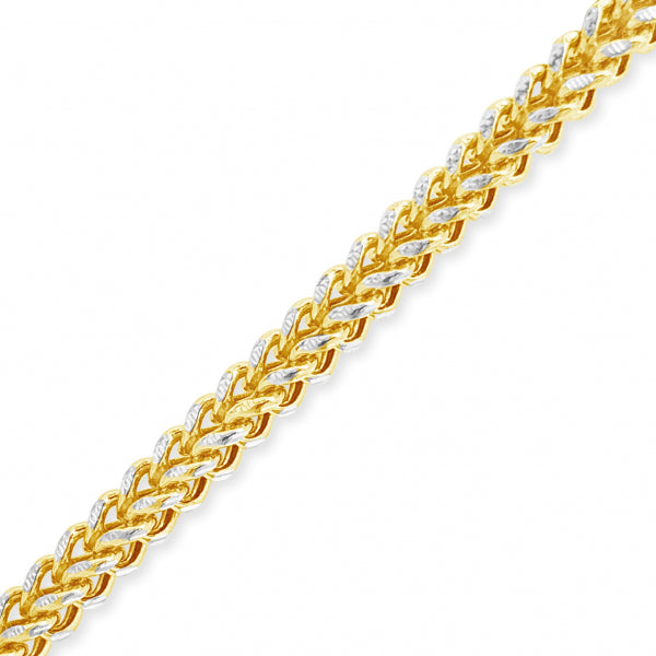 10K Yellow Gold Semi Solid Franco Chain