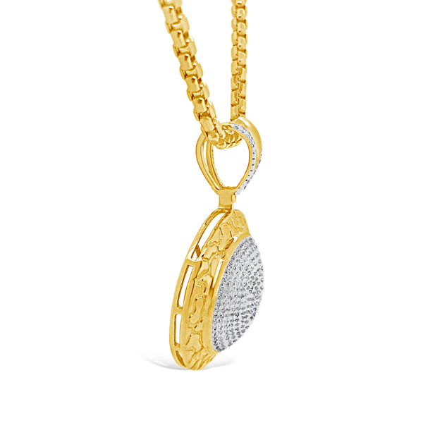 Diamond Pendant 1.25 CTW Round Cut 10K Yellow Gold