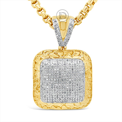 Diamond Pendant .85 CTW Round Cut 10K Yellow Gold