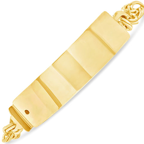 10k Yellow Gold Chino Link 6" ID Bracelet