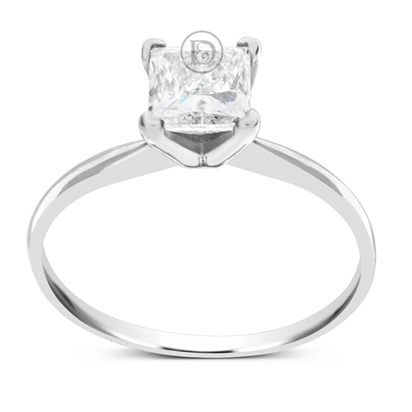 Diamond Engagement Ring 1 CTW Princess Cut 14K White Gold