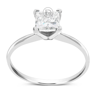Diamond Engagement Ring 1 CTW Princess Cut 14K White Gold