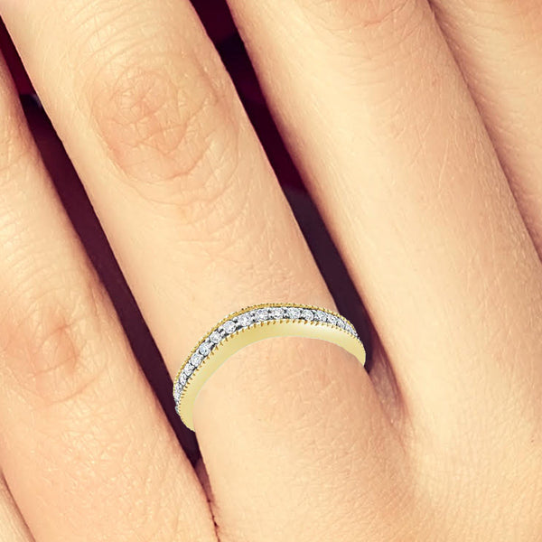 Diamond Band .25 CTW Round Cut 10K Yellow Gold