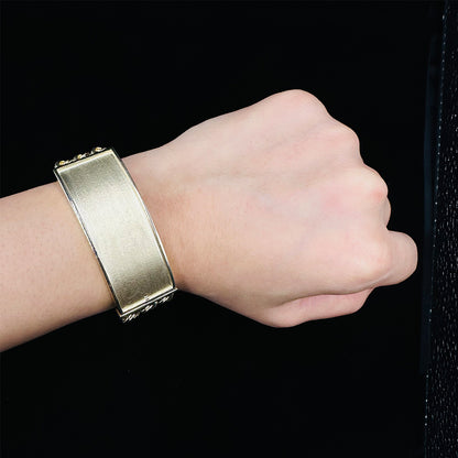 10K Yellow Gold Chino Link ID bracelet