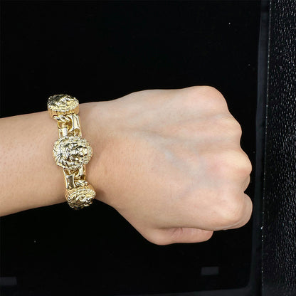 10K Gold Greek Key Design Bracelet