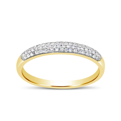 Diamond Band .15 CTW Round Cut 10K Yellow Gold