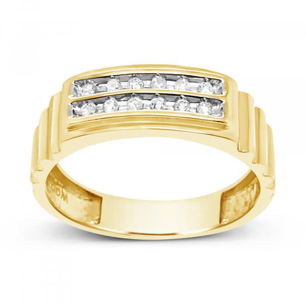 Diamond Ring .15 CTW Round Cut 10K Yellow Gold