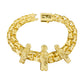 10K yellow gold chino link ID bracelet with Saint Jude