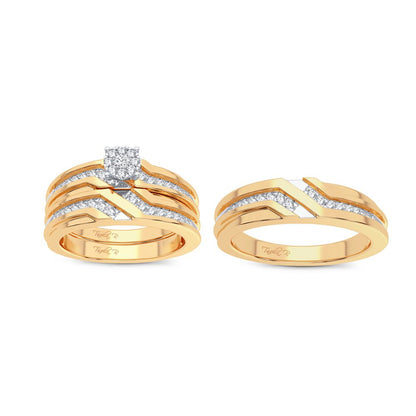 14K 0.35CT Diamond Trio Set