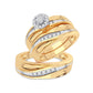 14K 0.20CT Diamond Trio Set