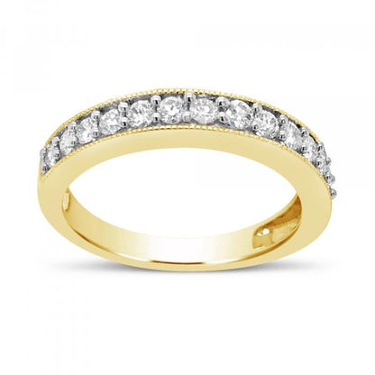 Diamond Band .50 CTW Round Cut 14K Yellow Gold