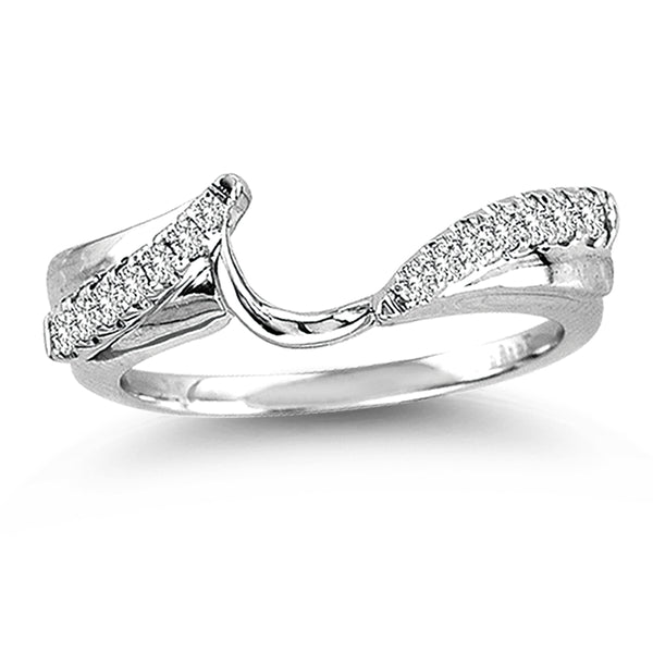 14K 0.25CT Diamond RING GUARD.