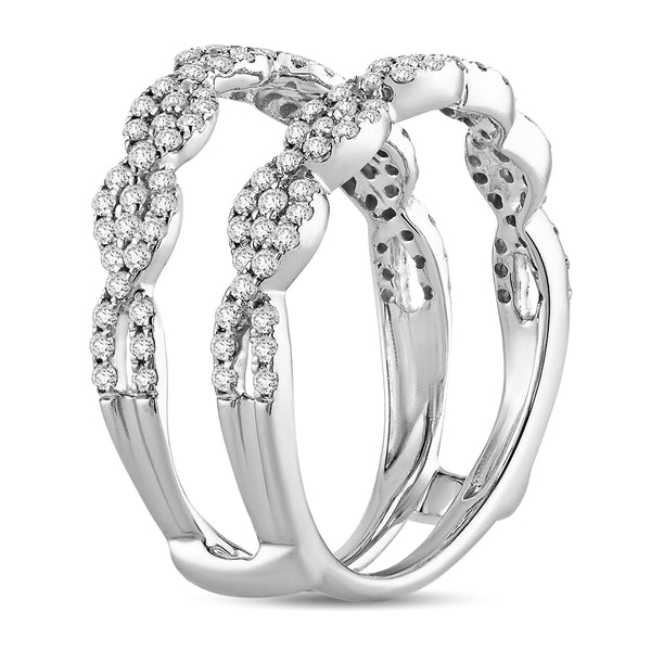 14K 0.66CT Diamond RING GUARD