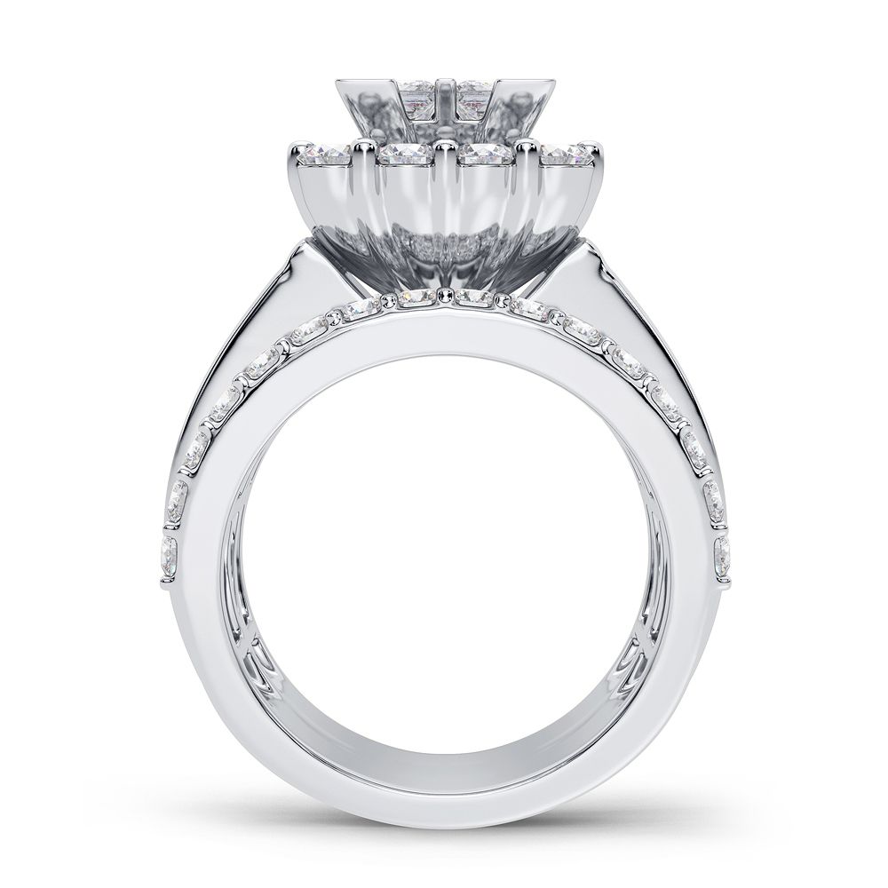 14K 4.00CT Diamond Bridal Ring