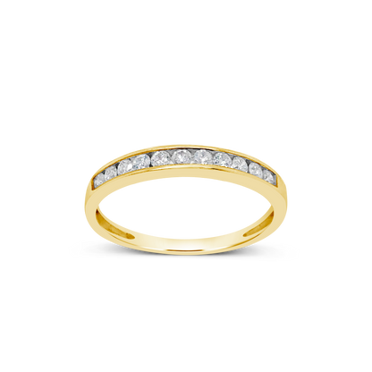 Diamond Band .25 CTW 14K Round Cut Yellow Gold