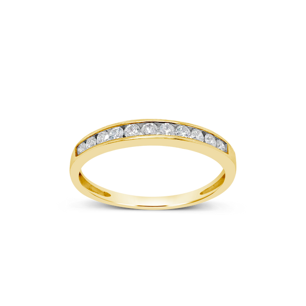 Diamond Band .25 CTW 14K Round Cut Yellow Gold
