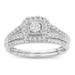 14K 0.34CT DIAMOND BRIDAL RING