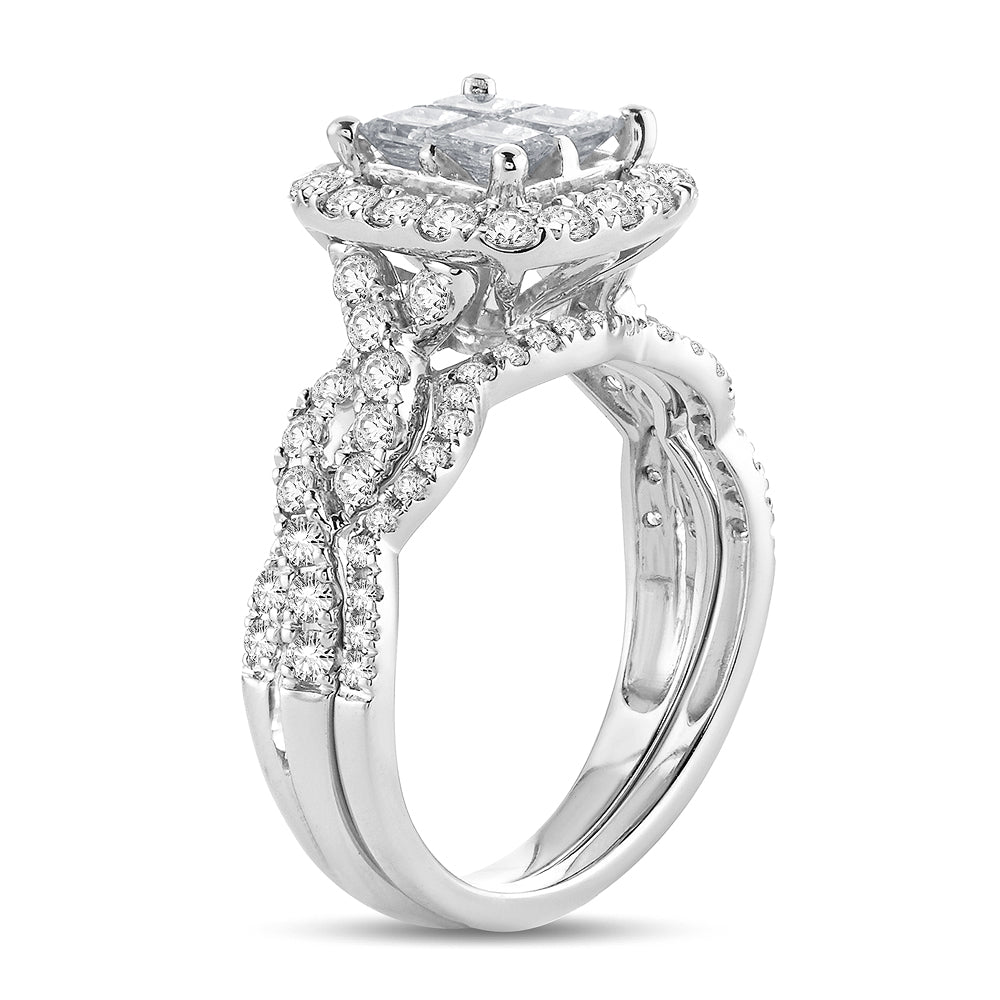 14K 1.75ct Diamond Bridal Ring