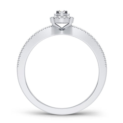 10K 0.16CT Diamond Ring