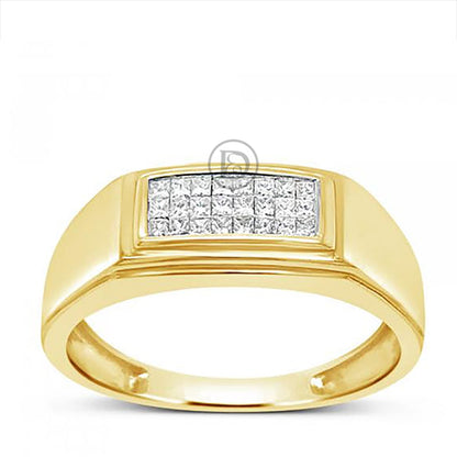 Diamond Band .25 CTW Princess Cut 14K Yellow Gold