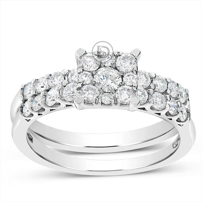 Diamond Engagement Ring 1 CTW Round Cut 14K White Gold