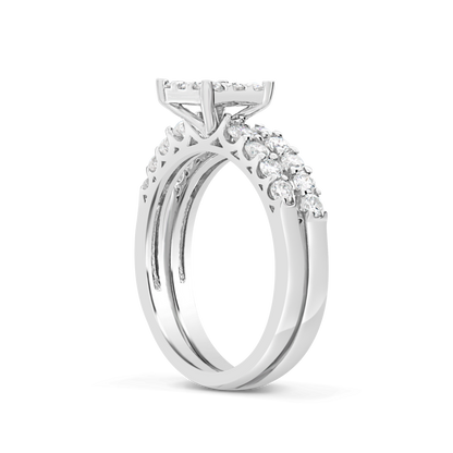 Diamond Engagement Ring 1 CTW Round Cut 14K White Gold