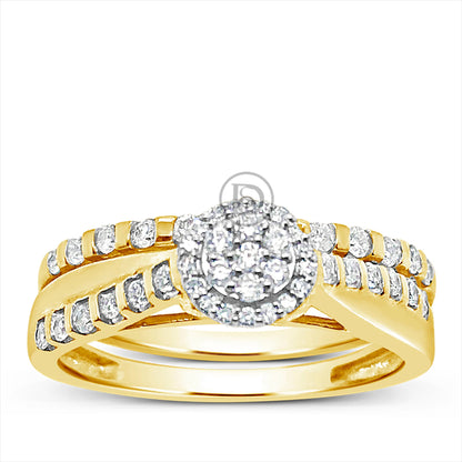 Diamond Engagement Ring .40 CTW Round Cut 14K Yellow Gold