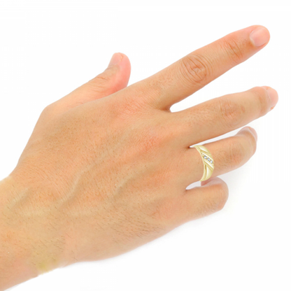 Diamond Ring .10 CTW Round Cut 14K Yellow Gold