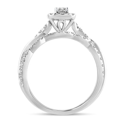 14K 1.00CT Fancy Cut Bridal Ring