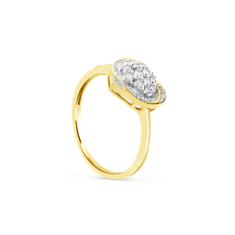 Diamond Ring .20 CTW Round Cut 14K Yellow Gold