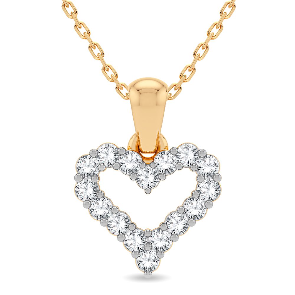 14K 0.25CT Diamond Pendant